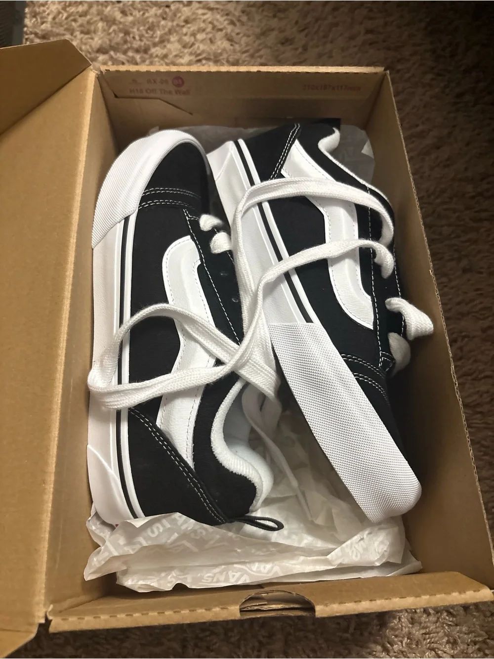 Vans Kids Black & White Old Skool Sneakers